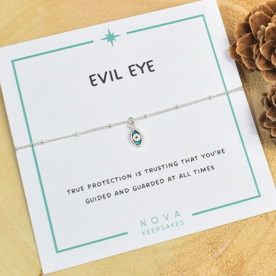 Sentiment Gift Bracelet Evil Eye - Nova Keepsakes 