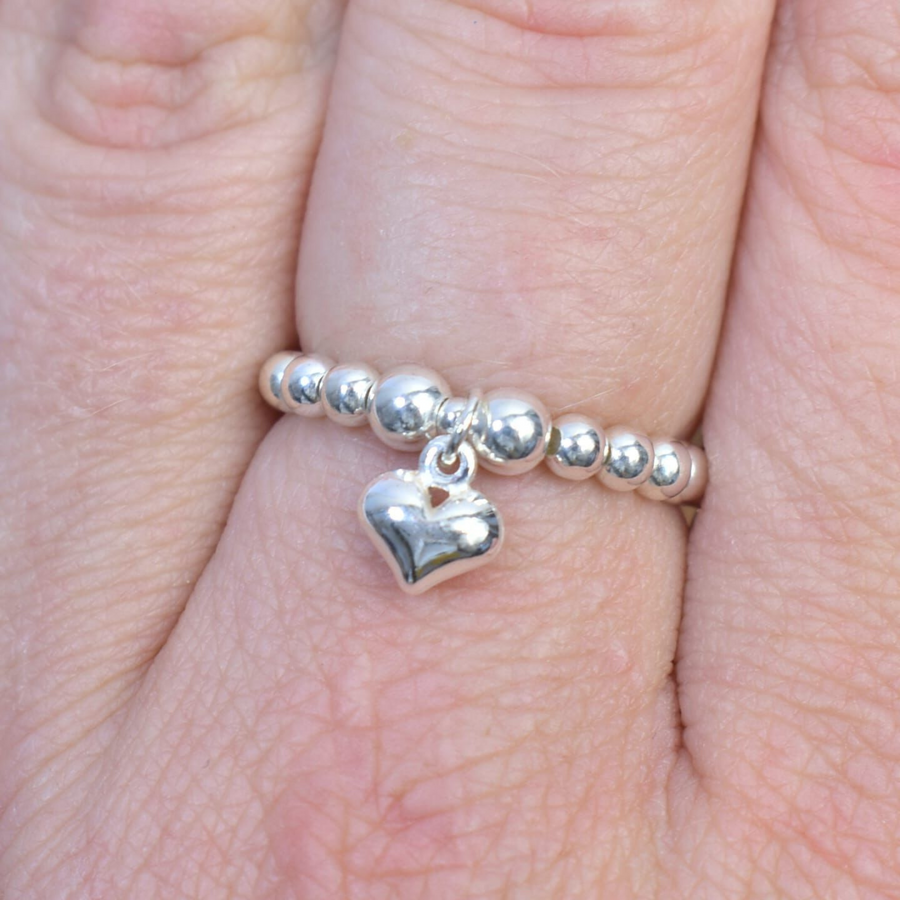 Stretch Stacking Ring Heart - Nova Keepsakes 